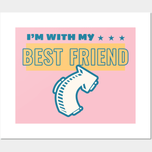 I'm With My Best Friend Bestie BFF Posters and Art